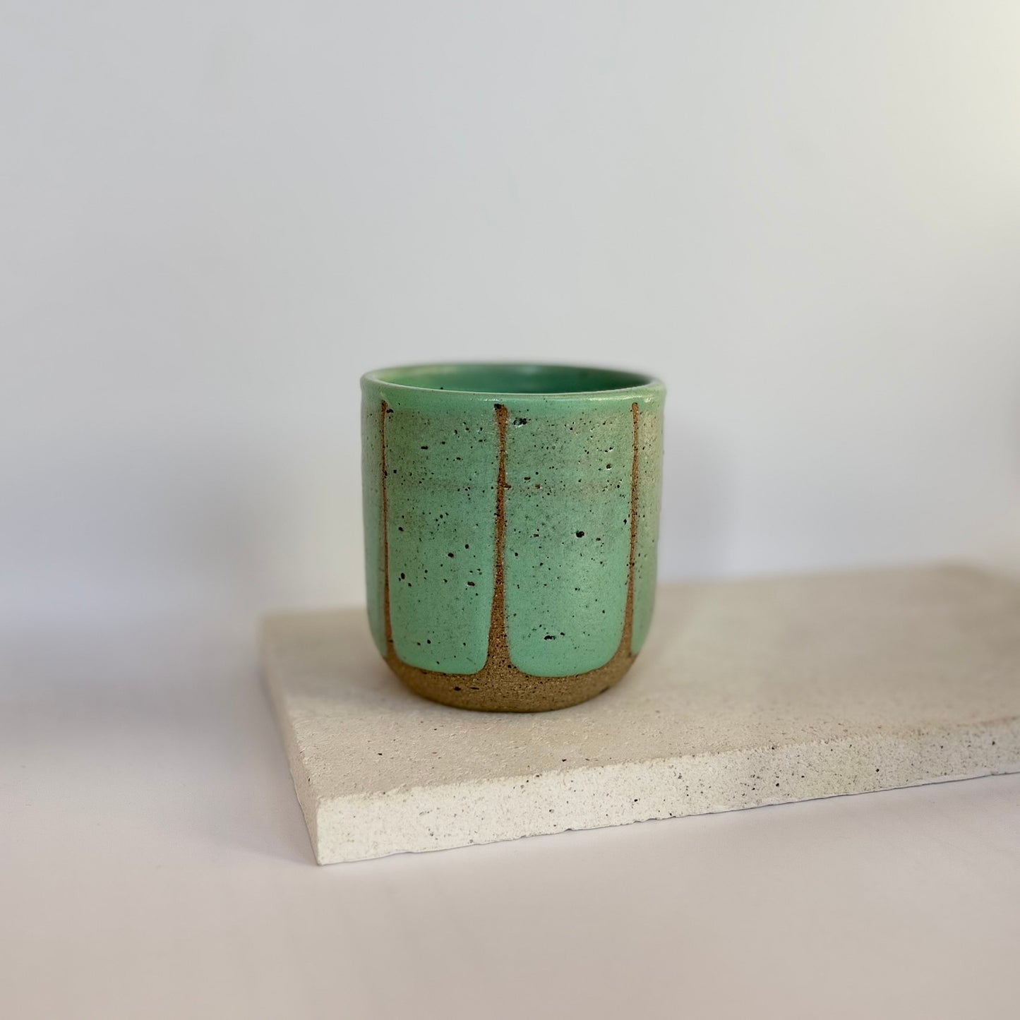 Tumbler ~ thick stripes | mint