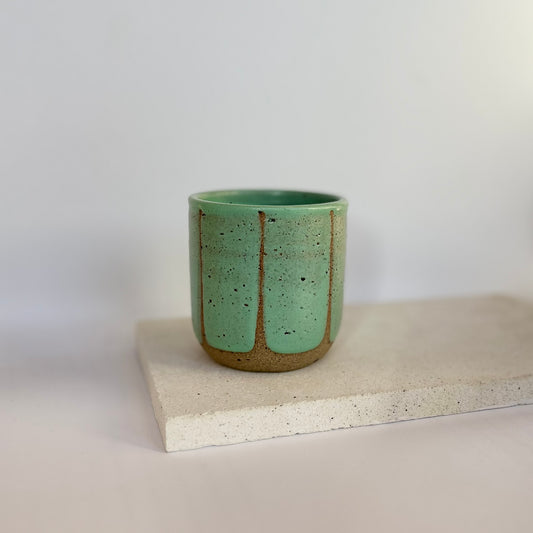 Tumbler ~ thick stripes | mint