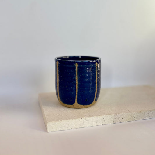 Tumbler ~ thick stripes | deep blue