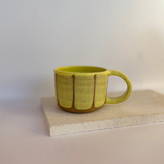 Mug (XL) ~ thick stripes | sunshine