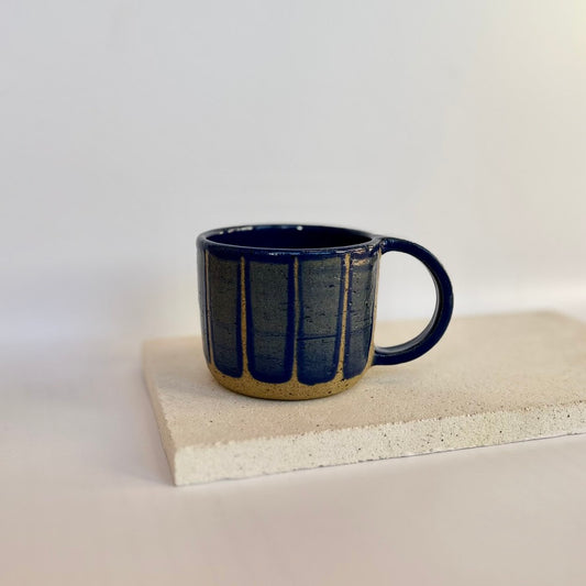 Mug ~ mid stripes | blue gloss
