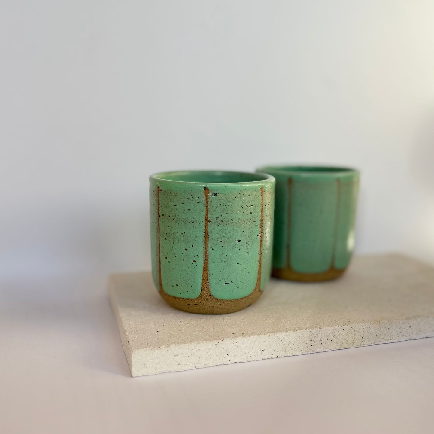 Tumbler ~ thick stripes | mint
