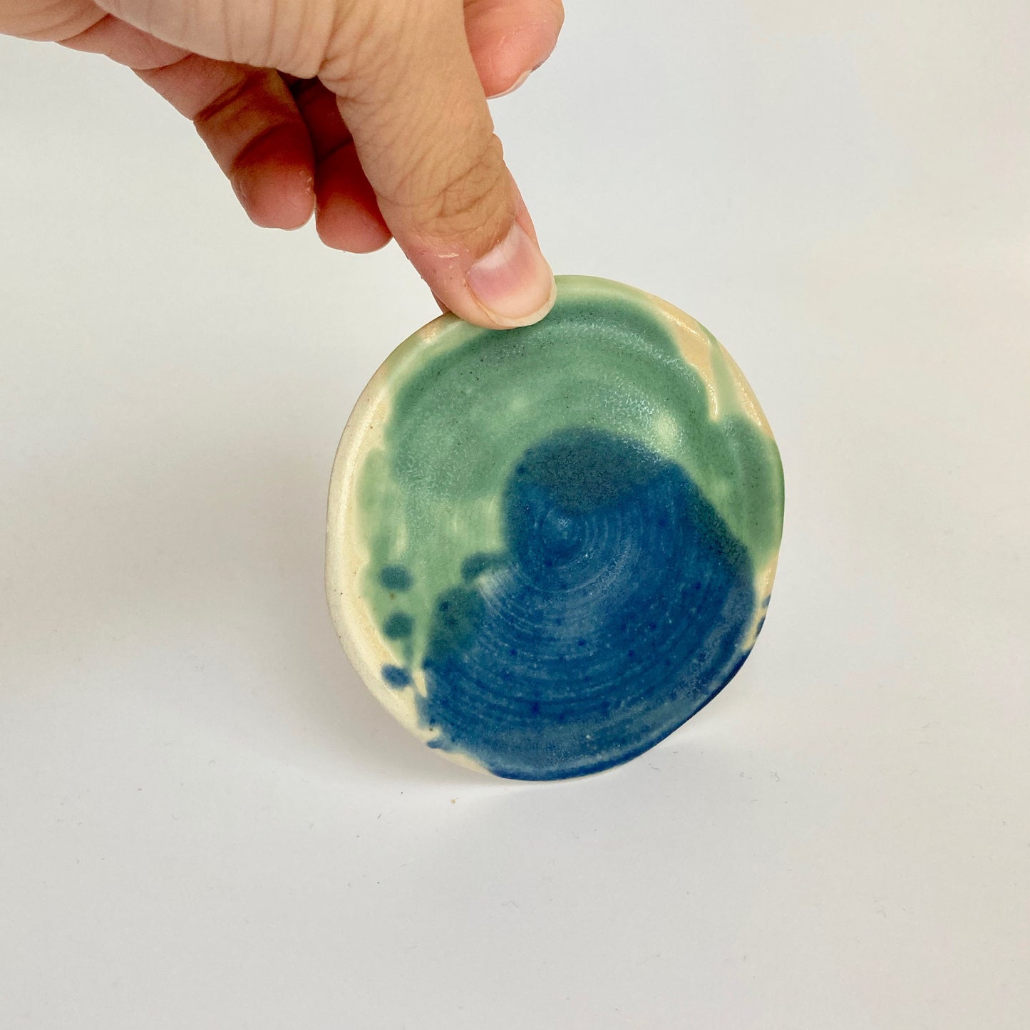 Trinket dish ~ blue/green