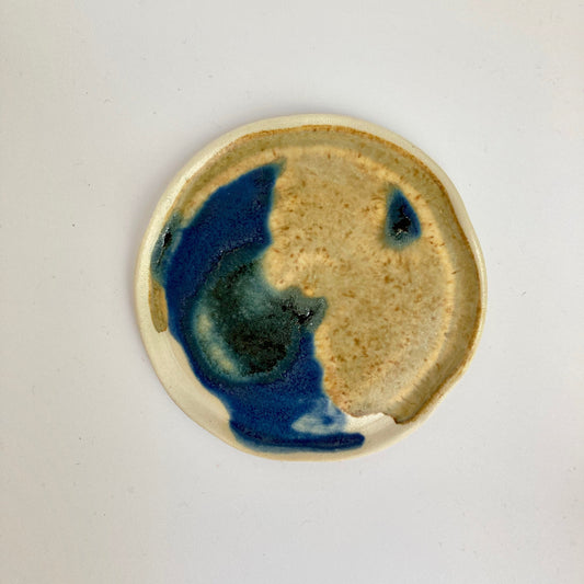 Trinket dish ~ blue/yellow